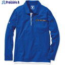 VILEA 長袖ポロシャツ L ロイヤルブルー 501-L-75 3着 ■▼681-3591 【送料都度見積】