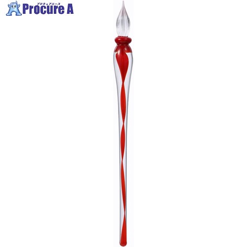 マジックインキ ギターガラスペン リボン レッド GLAR-RE 1本 ■▼683-1940 【送料都度見積】