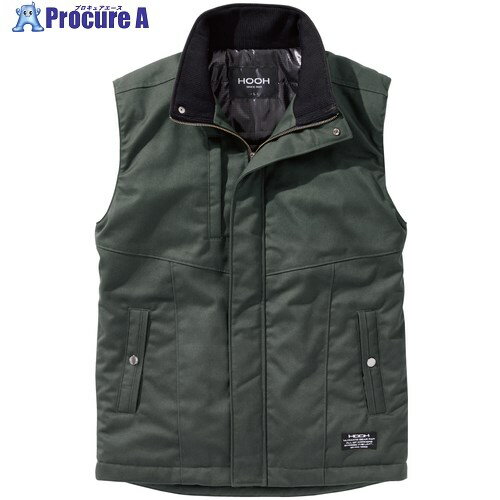 HOOH 防寒ベスト 3L カーキ 2699-3L-38 1着 ■▼686-3457 【送料都度見積】