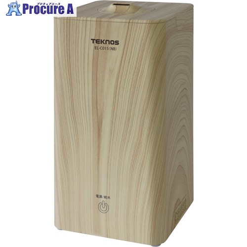 TEKNOS 超音波加湿器1.0L 木目ナチュラルブラウン EL-C015(NB) 6台 ■▼686-6150 【送料都度見積】