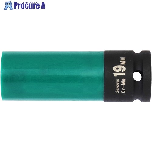 パオック インパクト用ソケット グリップオンソケット 19mm GOS-19Y 1個 ■▼697-8482 【送料都度見積】