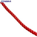 グリーンクロス エステルスパンカラーロープ 赤 10mm×100m 6300063359 1巻 ■▼698-5330 ※個人宅様送り不可