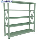 双福鋼器 中量ボルト式ラック 500kg 1500×1500×480 天地3段 単体 ライトグリーン MSH-55S3-SG 1台 ■▼699-2748(3)