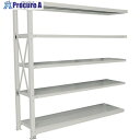 双福鋼器 中量ボルト式ラック 500kg 1200×1200×770 天地4段 増連 ホワイトグレー MSH-44E4-CW 1台 ■▼700-6798(3)