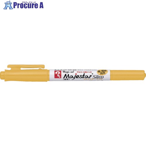 マジックインキ マジェスタースリム 黄 MMJ70-T5 1本 ■▼837-1043 【送料都度見積】