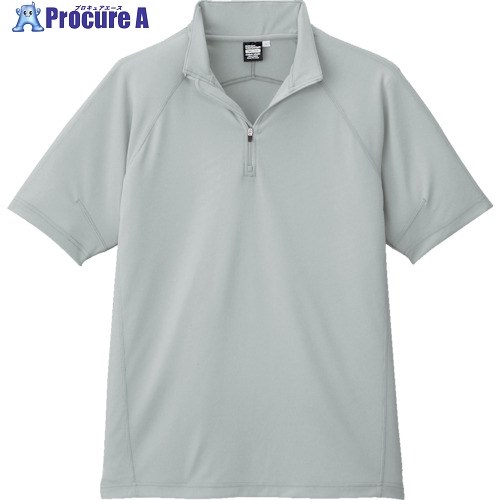 コーコス 半袖ジップアップA-2667 3 シルバー L A-2667-3-L 1枚 ■▼854-1067 【送料都度見積】