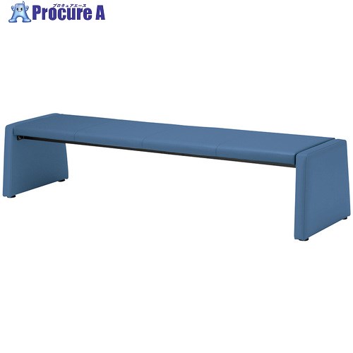 NAIKI ロビーチェアー(背なし) ブルー RC1593-FBL 1台 ■▼693-6400 ※個人宅様送り不可