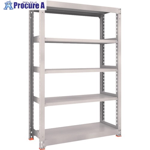 TRUSCO M3型中量棚 900X921XH2400 8段 単体 免震樹脂ベース付 ネオグレー M3-8398SFC NG 1S ◇▼378-9200