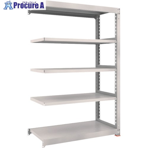 TRUSCO M3型中量棚 1500X571XH2400 4段 連結 免震樹脂ベース付 ネオグレー M3-8564BSFC NG 1S ◇▼378-9429