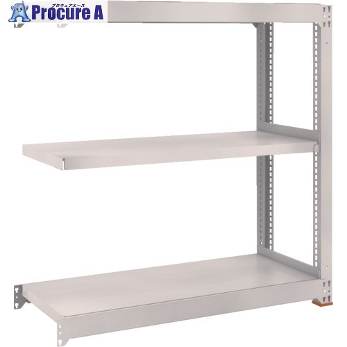 TRUSCO スチールラック M5型中量棚 1500X721XH1800 3段 連結 免震樹脂ベース付 ネオグレー ネオグレー M5-6573BSFC NG 1台 ▼692-0657