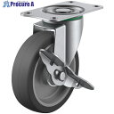ユーエイ プレート式 自在 ステンレスキャスター エラストマー 車輪径65mm ストッパー付き Eタイプ SUS-E-S型 取付寸法56×28 SUS-E-65...
