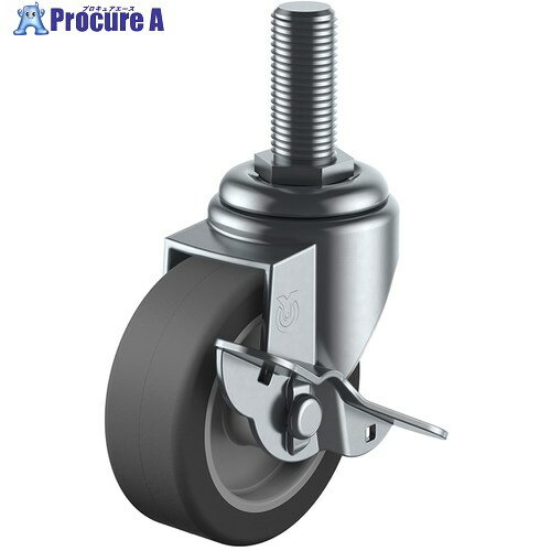 ユーエイ ねじ込み式 自在 キャスター エラストマー 車輪径50mm ストッパー付き Sタイプ ST-S型 ネジ寸法UNF1/2×25山数20 ST-50ELS-UNF1/2-25 1個 ■▼175-8171 【送料都度見積】