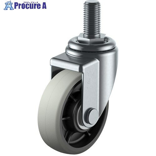 ユーエイ ねじ込み式 自在 キャスター ウレタン 車輪径125mm Jタイプ SJT型 ネジ寸法M20×40ピッチ2.5 SJT-125GU-M20-40 1個 ■▼809-3098 【送料都度見積】