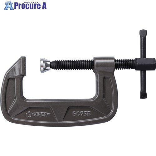 スーパー シャコ万力(バーコ型)75mm メタリックグレー焼付塗装 BC75E 1丁 ▼344-4317 ●YA513