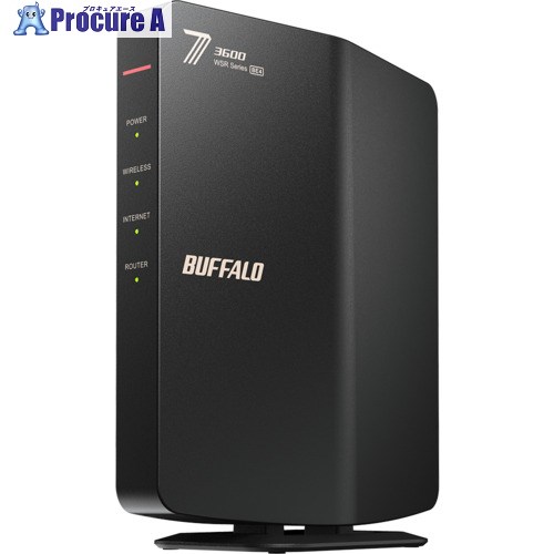 BUFFALO 無線LAN親機 11be/ax/ac/n/a/g/b 2882+688Mbps ブラック WSR3600BE4P-BK 1個 ■▼712-767...