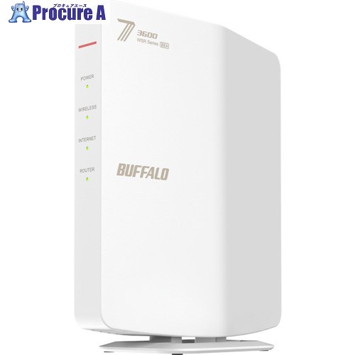 BUFFALO 無線LAN親機 11be/ax/ac/n/a/g/b 2882+688Mbps ホワイト WSR3600BE4P-WH 1個 ■▼712-768...