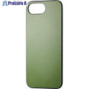 ELECOM iPhone 16e用ドレスアップバックパネル ソフトレザー オリーブ PM-A25SMPPLKH 1枚 ■▼704-8363
