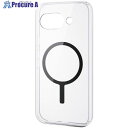 ELECOM Google Pixel 9a用ハイブリッドケース MAGKEEP ブラック PM-P251MAG02BK 1個 ■▼713-2033