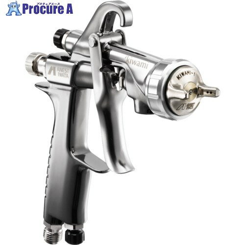 アネスト岩田 自動車補修専用スプレーガン 重力式 左利き用 ノズル口径 Φ1.6 パターン開き200mm KIWAMI1-16B2-SL 1丁 ■▼713-43...