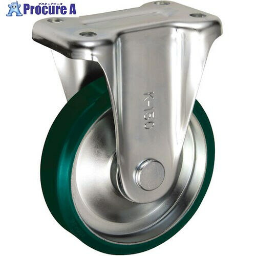 UKAI 中荷重用キャスター 固定金具 Kタイプ ウレタンゴム 車輪径150mm SUIK-150 1個 ▼691-0100