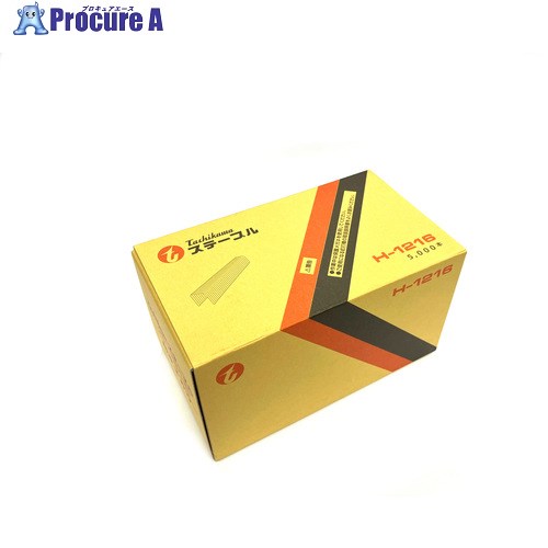 タチカワ ステープル 肩幅12mm 長さ16mm 5000本入り H-1216 (5000ボンイリ) 1ケース ▼828-1034