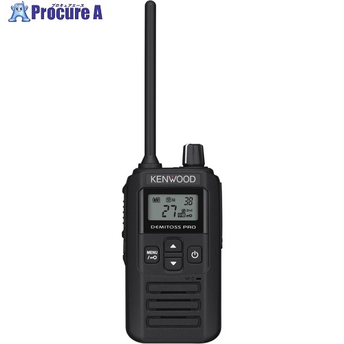KENWOOD 特定小電力トランシーバー(交互・中継対応) DEMITOSS PRO ブラック UBZ-BM51 BK 1台 ■▼713-1778 【送料都度見積】