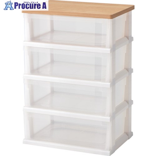 TENMA 木製天板ストッカー550 組立式 4段 110012803 1台 ▼251-1345