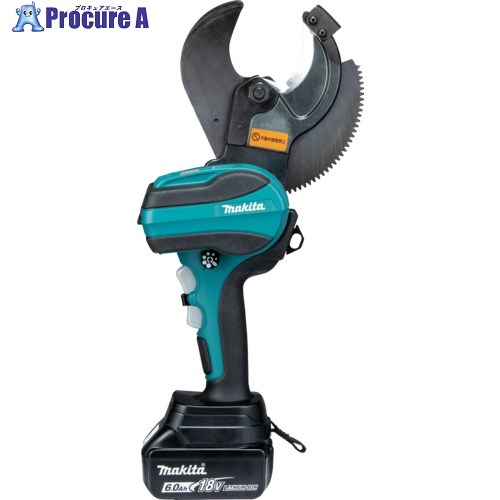 マキタ 充電式ケーブルカッタ 18V 最大切断径φ50mm オープンタイプ 6.0Ah (本体・バッテリ・充電器・ケ..