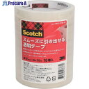 3M スコッチ(R) スムーズに引き出せる透明テープ 12mm x 35m 600-3-1235-10P 1パック ▼686-4114