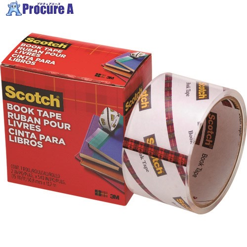 3M 透明ブックテープ厚手 50.8mmX13.7m 845 50 1巻 ▼431-1957 3M 透明ブックテープ厚手 50.8mmX13.7m 845 50 1巻 ▼431-1957
