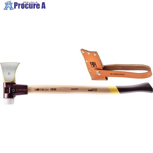HALDER SIMPLEXアックス 薄形、鋳鉄製ハウジング、ヒッコリー製ハンドル 3007.750 1丁 ▼480-4015