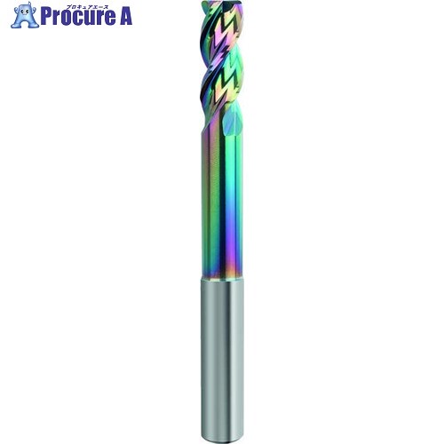 GUHRING アルミ用3枚刃高能率エンドミル エクストラロング Carbo+コート コーナーR付き 20mm RE:2mm 8256 20.020 1本 ■▼...