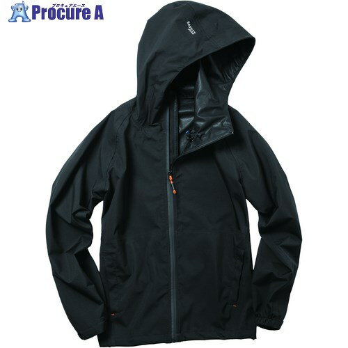 Makku レインスーツ スリーレイヤーシェルJK ブラック 上着 LL AS9903I 1着 ■▼706-4615 【送料都度見積】