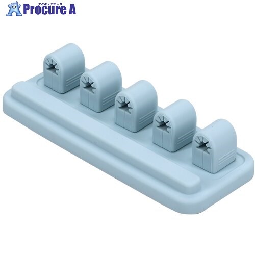 MOTTERU sofumo マグネットケーブルクリップ シリコン ケーブル収納 パウダーブルー MOT-CBCLIP04-BL 1..