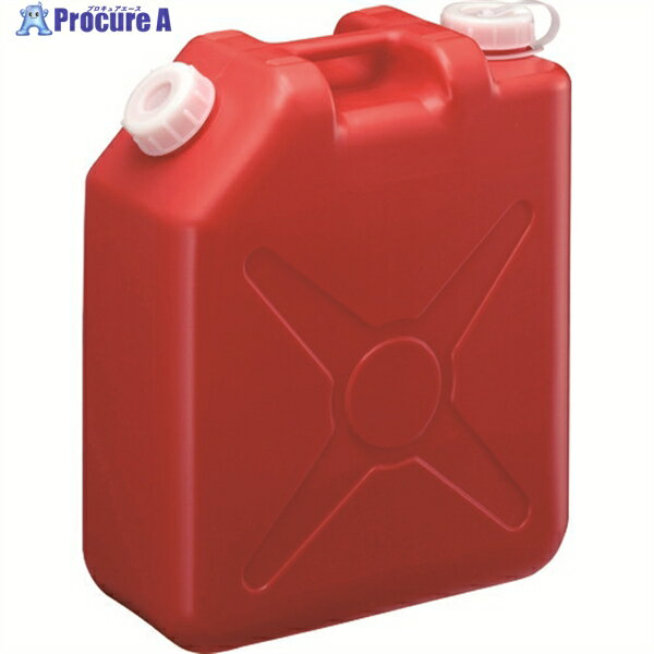 瑞穂 扁平缶20Lレッドノズルなし 0207R 1個 ▼125-6373