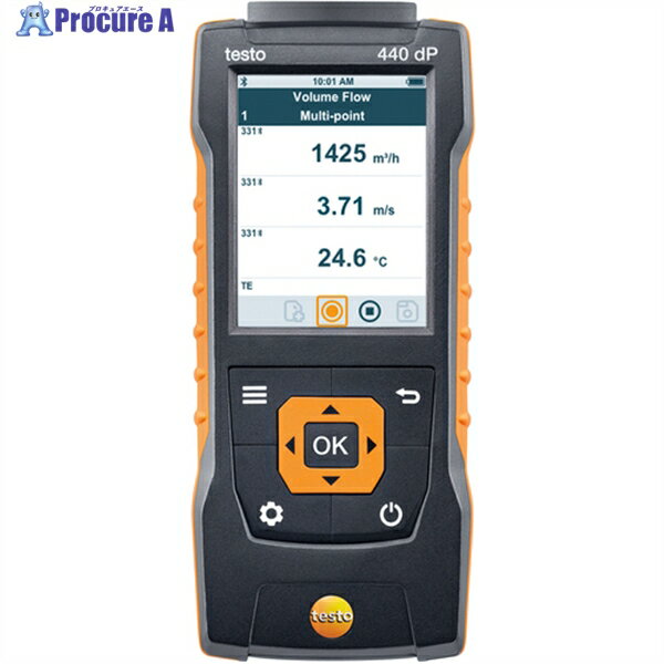 TESTO マルチ環境計測器 testo 440dP 本体(差圧センサ内蔵) 0560 4402 1個 ▼127-2582