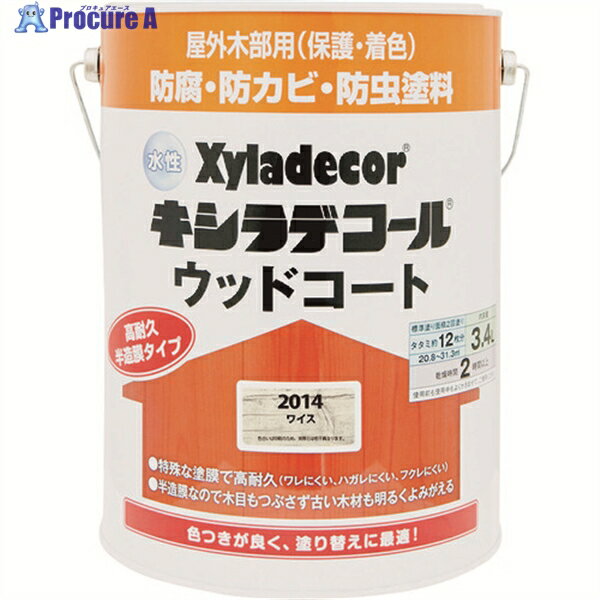 KANSAI 水性XDウッドコートS ワイス 3.4L 00097670430000 1缶 ▼152-8840