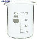 SIBATA ビーカー 目安目盛付 200mL 010020-200A 1個 ▼217-8243