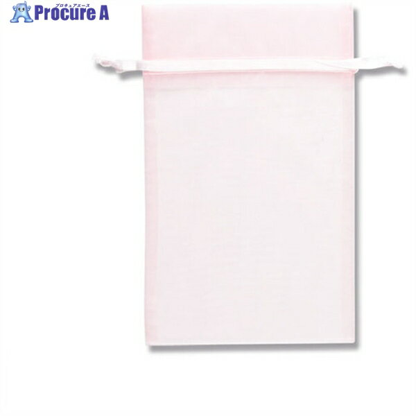 HEIKO ギフト巾着袋 オーガンジーバッグ ピンク L 10枚入り 008705059 1束 ▼343-2770【代引決済不可】