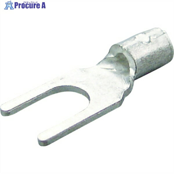 ニチフ 裸圧着端子 Y形(100P)より線0.2〜0.5 外寸5.2 0.3Y-3 1パック ▼473-0593