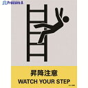緑十字 ステッカー標識 昇降注意 JH-46S 160×120mm 5枚組 PET 029146 1組 ▼814-8472