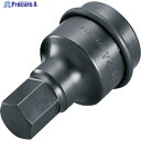 TONE インパクト用ヘキサゴンソケット 対辺寸法22mm 差込角25.4mm 8AH-22 1個 ▼119-8009 ●YA513