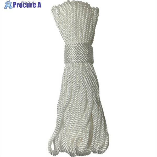 ユタカメイク ロープ ナイロンロープ3ツ打 3φ×20m A-70 1巻 ▼367-4517