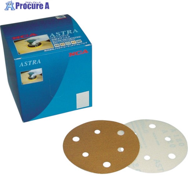 NCA アストラディスク(マジックタイプ穴有) 粒度#600 A600 C2A-MD 125MG V01 100枚 ▼431-9435