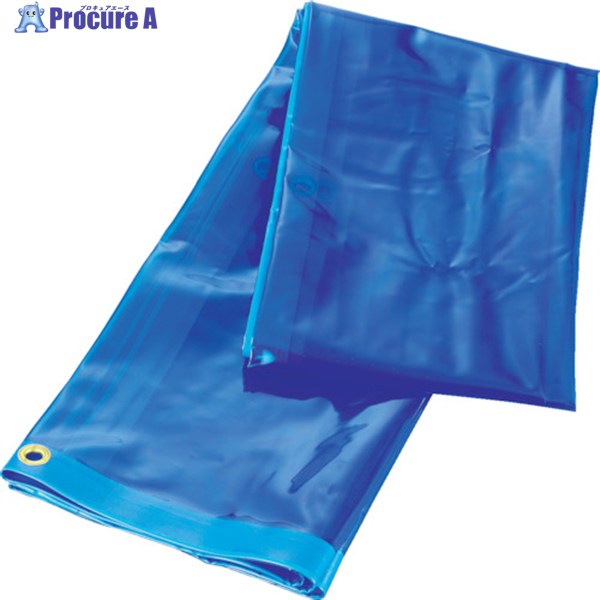 TRUSCO 溶接遮光シートのみ 0.35T×W1970×H1470 青 A15-3-B 1枚 ▼487-5214