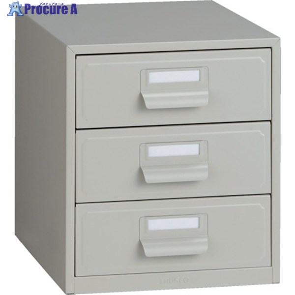 TRUSCO レターケース A4型 深型3個 A4-W3 (オールスチール) 1台 ▼504-3743