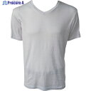 アズ BODY‐X FORWORK 持続冷感 半袖V首シャツ 白 M 9333-37M00 1着 ▼537-3596