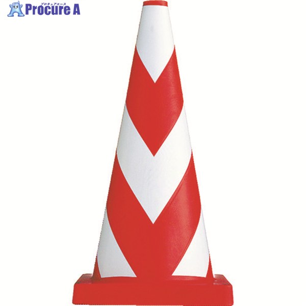 サンコー ヘビースコッチコーン700H 8Y0052 φ40(3.7kg)レッド/ホワイト 8Y0052 1本 ▼779-7575