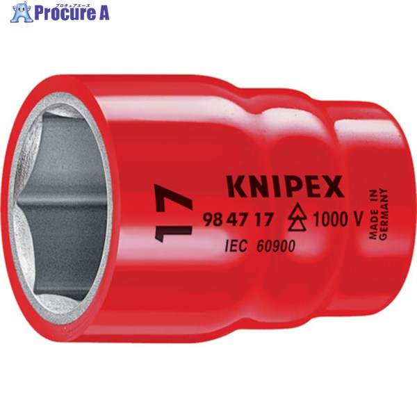 KNIPEX 絶縁1000Vソケット 1/2 9/16 9847-9/16 1個 ▼835-6543
