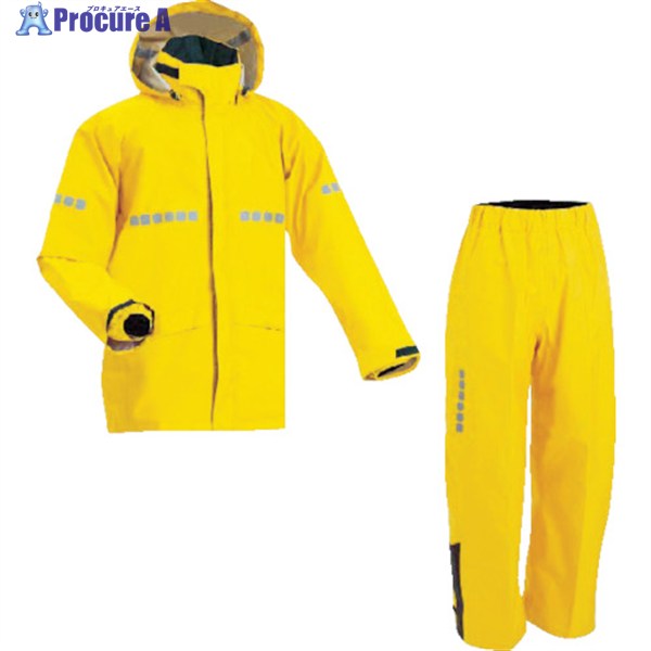 前垣 AP1000ワーキングレインスーツ イエロー 4Lサイズ AP1000 YE 4L 1着 ▼114-7575